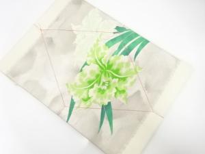 未使用品　蘭模様織り出し　名古屋帯